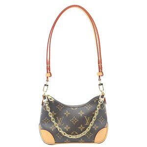 Louis Vuitton  Nano Boulogne Monogram Canvas Shoulder Bag Brown